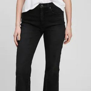 High Rise Kick Fit Jeans with Washwell